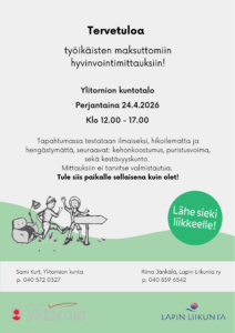 Lähe sieki liikkeelle – tapahtuma Kuntotalolla